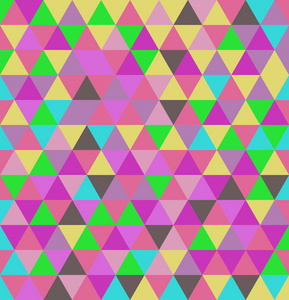 矢量无缝几何抽象三角形图案背景