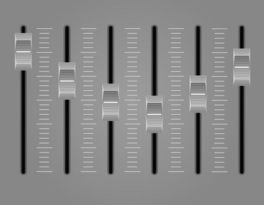 面板控制台音响调音台矢量图