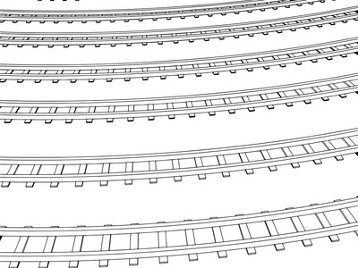 曲线的轨道图片
