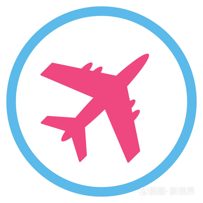 飞机圆形的图标