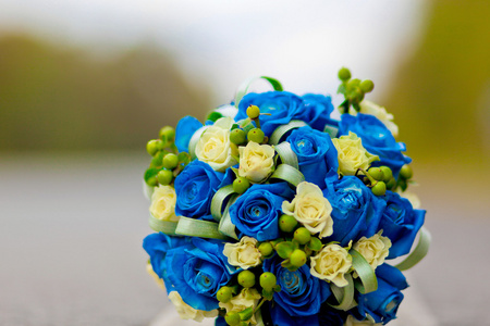 bouquet de marie bleu