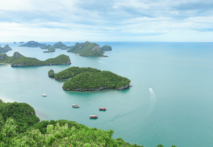 美丽的海滩，海洋和岛屿