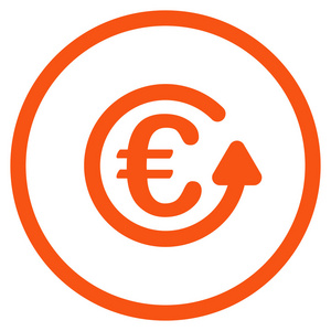 欧元计费带圆圈的图标