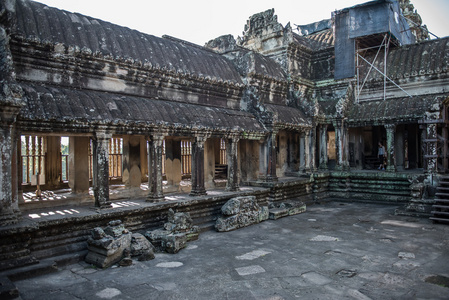 里面的吴哥寺佛教寺庙