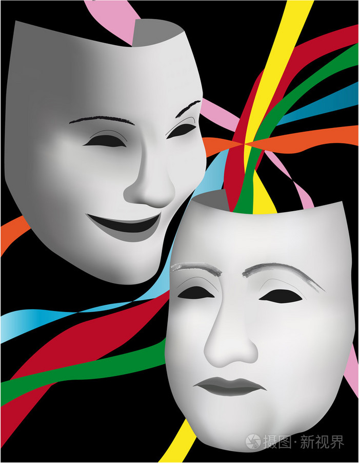 两张脸面具