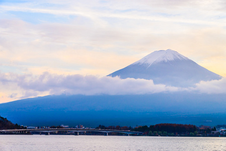 富士山的美景图片