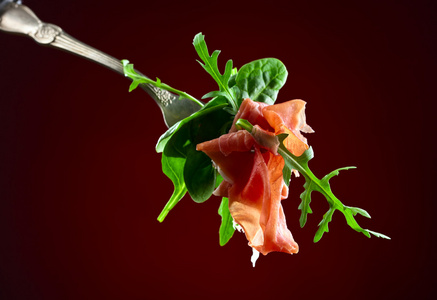 芝麻菜和菠菜 jamon