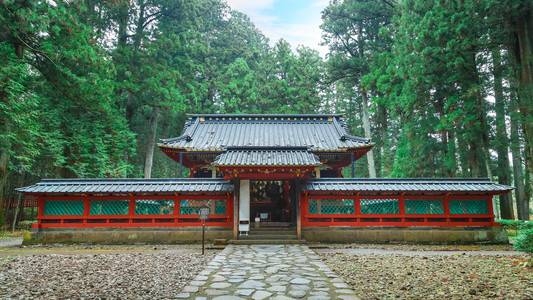 Okariden日航，日本栃木县日光世界遗产地点临时神社