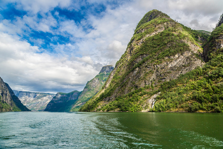 查看到在挪威 sognefjord