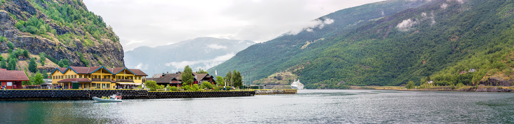 查看到在挪威 sognefjord