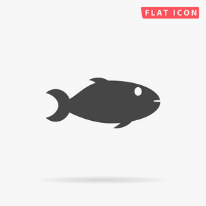 鱼简单平面图标图片