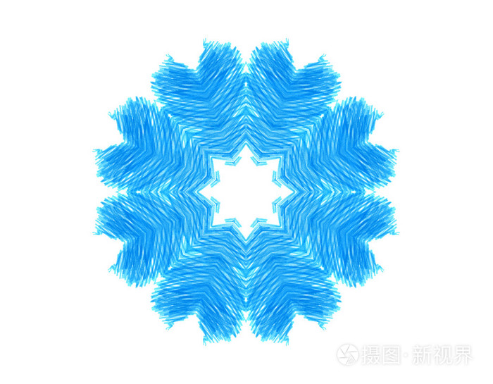 抽象蓝色同心圆图案形状