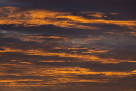 夕阳的天空戏剧性的背景, 多彩的暮光天空