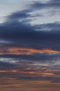 夕阳的天空戏剧性的背景, 多彩的暮光天空