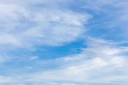 蓝蓝的天空和白色的云，多云天空背景