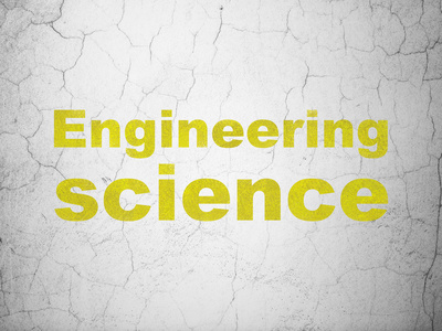 科学概念 在背景墙上的工程科学