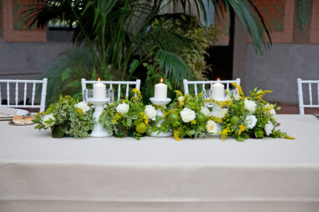 婚礼的花艺装饰