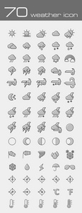 气象天气图标集
