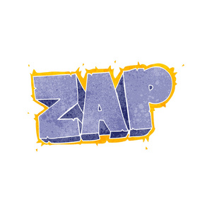 复古卡通 zap 符号