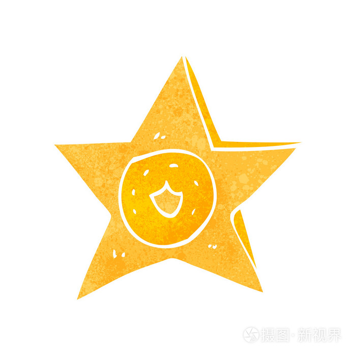 复古卡通警长徽章插画-正版商用图片1lduoa-摄图新视界