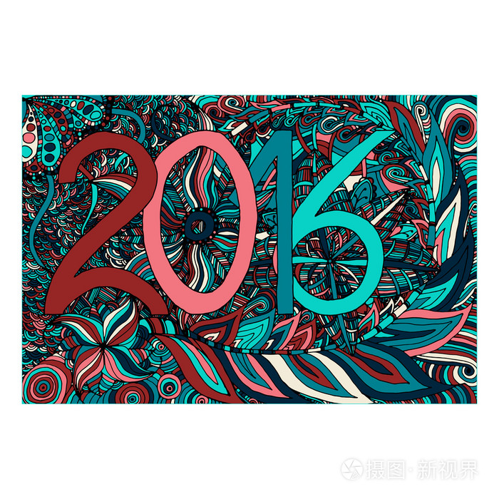 2016年zentangl花手抽数字