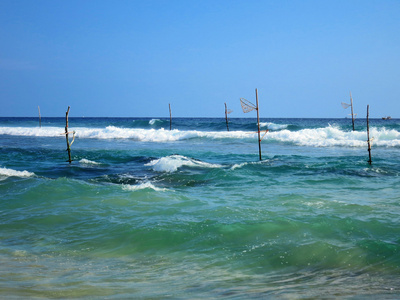 韦利格默湾，斯里兰卡空渔歌枝