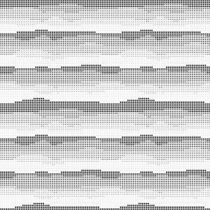 抽象的无缝波浪半色调图案