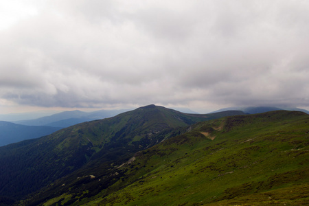 喀尔巴阡山脉景观，乌克兰，6 月