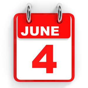 白色背景上的日历 6 月9 日照片 正版商用图片1len8p 摄图新视界