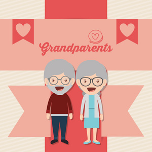 快乐的祖父母设计