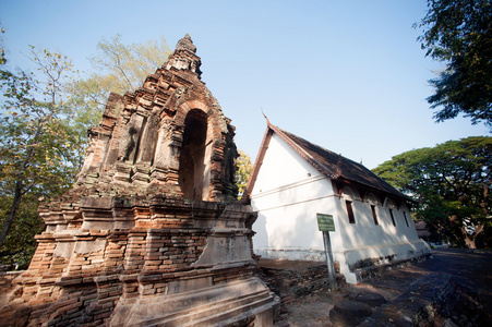 扫管笏 Chet 三百峰寺在中正泰国清迈切蒂 Animisa