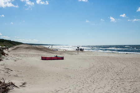 波罗的海波兰的海岸上海滩