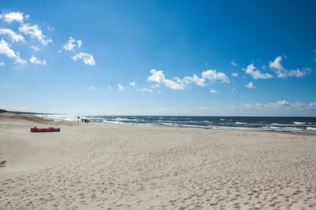 波罗的海波兰的海岸上海滩