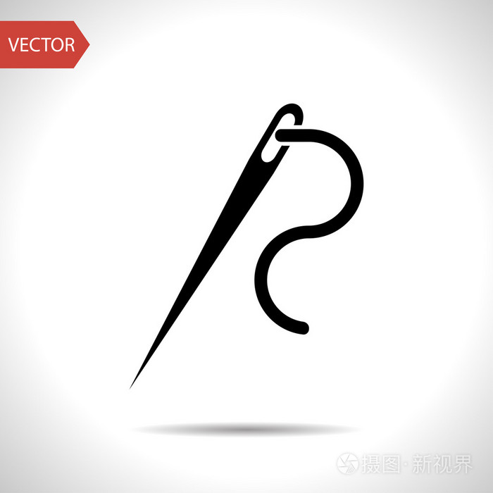 针和线矢量图标