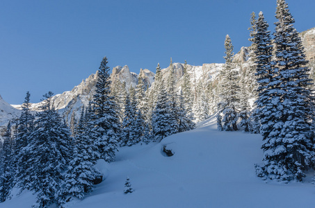 科罗拉多山赏雪