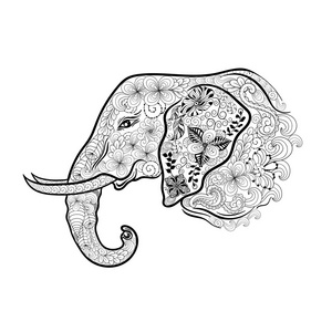 大象头涂鸦