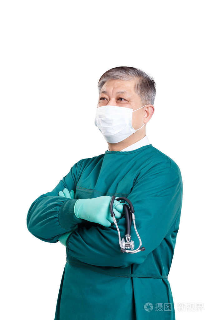 老亚洲男外科医生照片-正版商用图片1lflby-摄图新视界