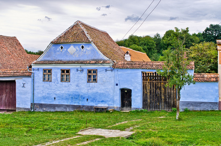 传统的村庄在罗马尼亚