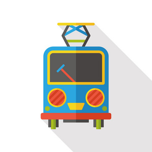 火车交通平面图标图标元素