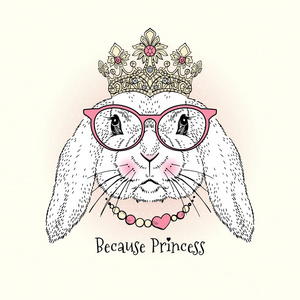 可爱的小兔子公主的画像