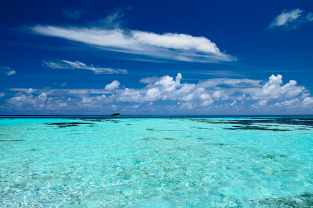 在马尔代夫的热带海景