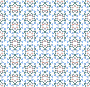 纺织程式化的六边形斑图