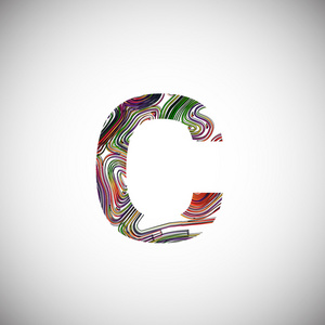 彩色标志字体字母图片