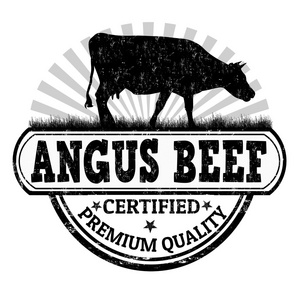 牛邮票安格斯牛肉邮票照片