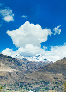 美丽的风景，在安第斯山脉