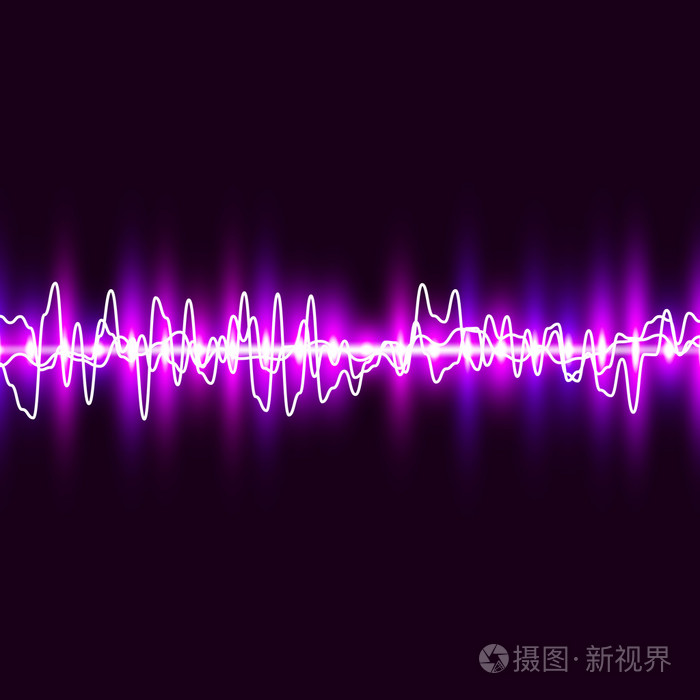 脉冲波背景.音乐均衡器.矢量图