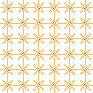 在白色背景上的简单无缝拼接图案照片