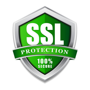 Ssl 保护安全绿色盾牌矢量图标