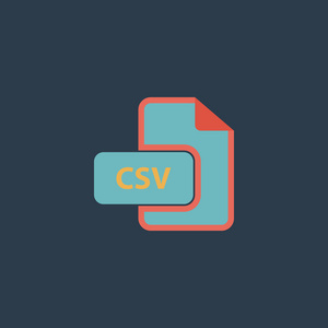 Csv 扩展名的文本文件类型图标