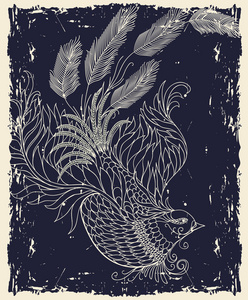 长长的尾巴鸟照片